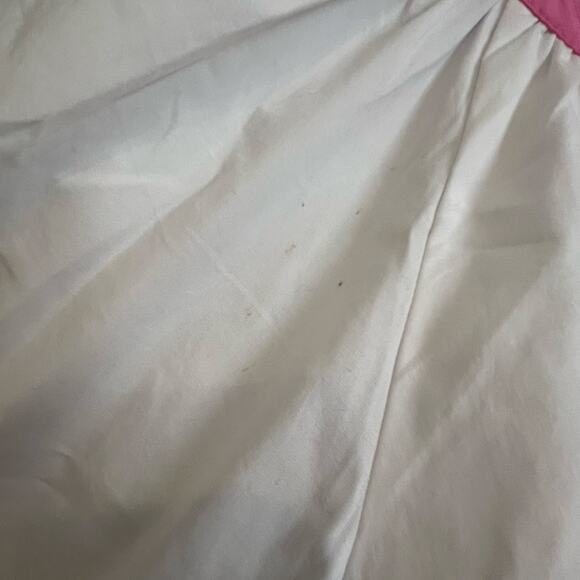 $345 STAUD Demi Dress Womens Large White Poplin Rainbow Tiered Maxi Lined Cotton - Picture 7 of 8